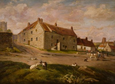 Casas antiguas de Carr Hill, 1900 de David Pringle