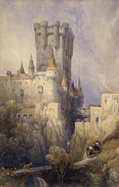 Alcázar, Segovia, España, 1836 de David Roberts
