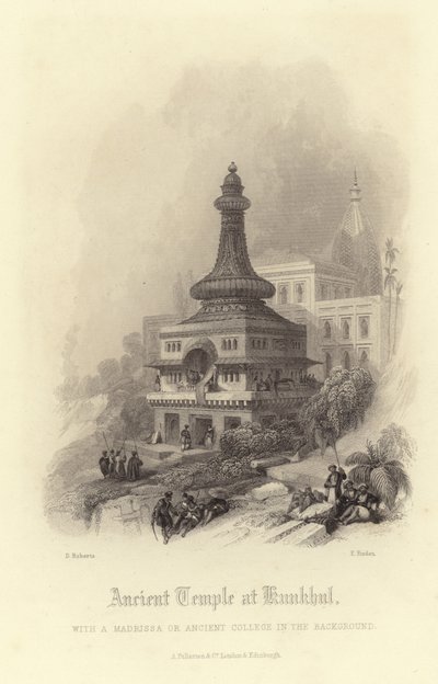 Antiguo templo en Kunkhul de David Roberts