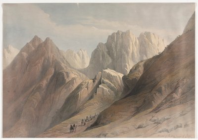 Ascenso de la Cordillera Inferior del Sinaí de David Roberts