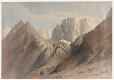 Ascenso de la Cordillera Inferior del Sinaí, 1839 de David Roberts