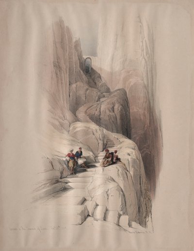 Ascenso a la Cima del Sinaí de David Roberts