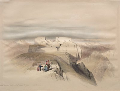 Capillas cristianas y musulmanas en la cima del Sinaí de David Roberts
