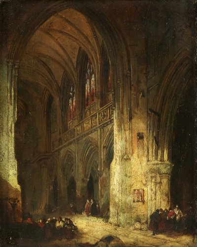 Interior de una iglesia de David Roberts