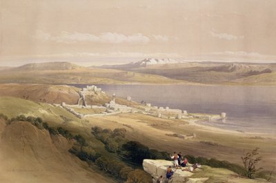 Ciudad de Tiberíades en el Mar de Galilea, 22 de abril de 1839, placa 38 del Volumen I de 