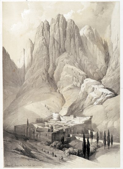 Convento de Santa Catalina, dibujo hecho el 19/02/1839 en "La Tierra Santa", Londres 1849 de David Roberts