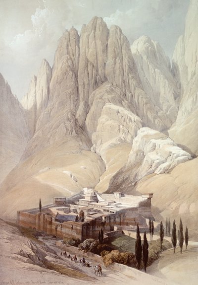 Convento de Santa Catalina con el Monte Horeb, 19 de febrero de 1839, lámina 118 del Volumen III de 