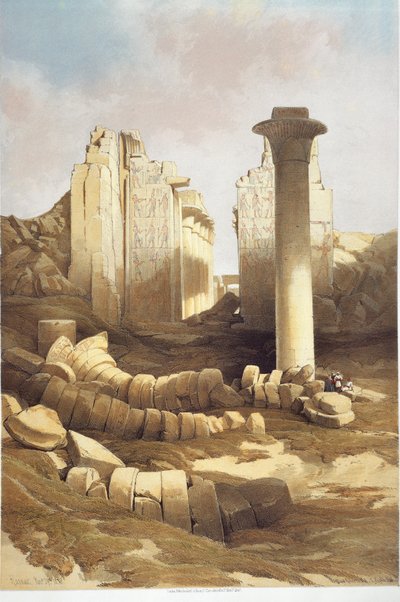 Egipto, Sala de Columnas del Templo de Karnak de David Roberts