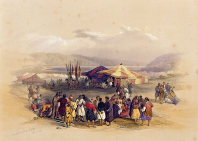 Campamento de los peregrinos en Jericó, 1 de abril de 1839, del Volumen II de 