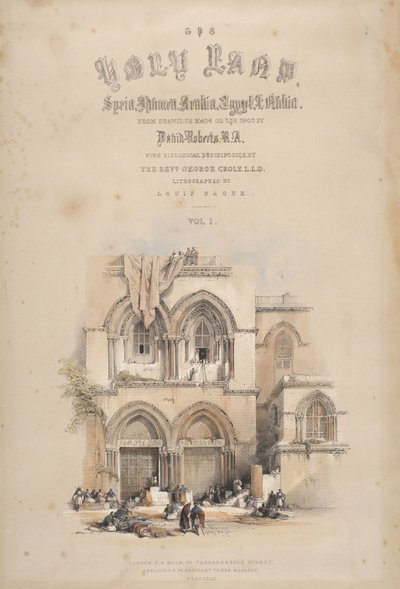 Entrada al Santo Sepulcro, Jerusalén de David Roberts