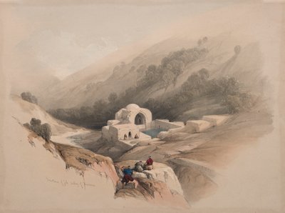 Fuente de Job, valle de Hinnom de David Roberts