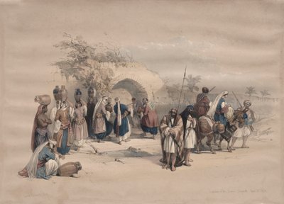 Fuente de la Virgen, Nazaret de David Roberts