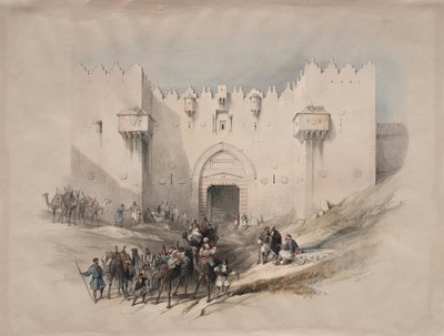 Puerta de Damasco, Jerusalén de David Roberts