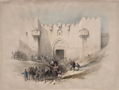 Puerta de Damasco, Jerusalén, 1839 de David Roberts