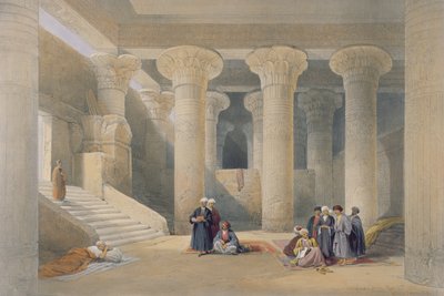 Interior del Templo de Esna, Alto Egipto, de 