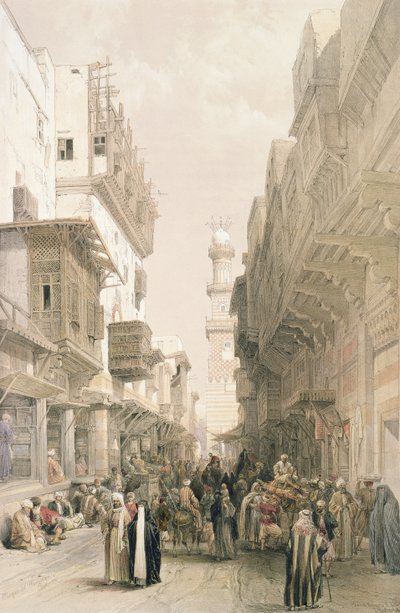 Mezquita El Mooristan, El Cairo, de Egipto y Nubia, Vol.3 de David Roberts