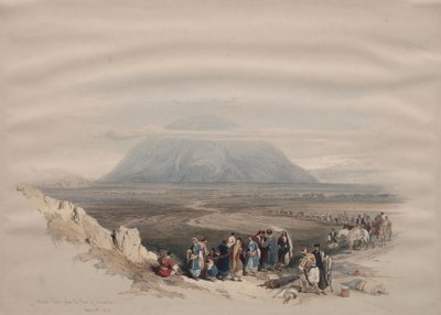 Monte Tabor desde la Llanura de Esdraelón de David Roberts