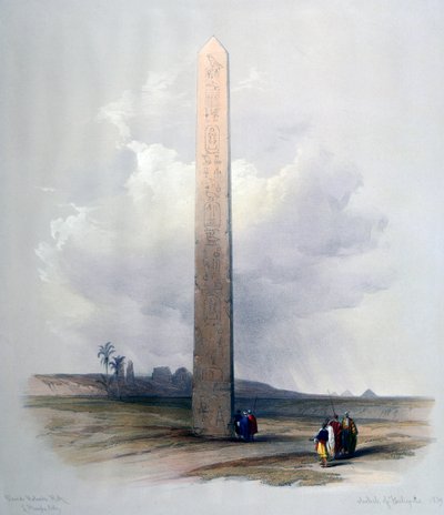 Obelisco de Heliópolis, 1839 de David Roberts