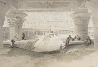 Pórtico del templo de Edfu de David Roberts