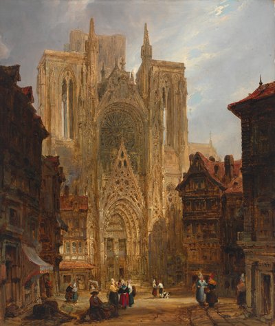 Catedral de Rouen, ca. 1796-1826 de David Roberts