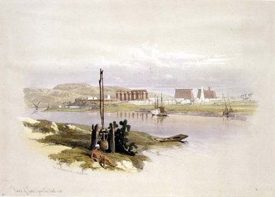 Ruinas de Luxor desde el suroeste, de 