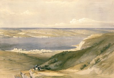 Mar de Galilea o Genesaret, mirando hacia Basán, 21 de abril de 1839, placa 36 del Volumen I de 