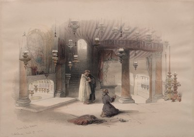 Santuario de la Natividad, Belén, 1839 de David Roberts