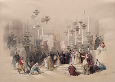 Piedra de la unción, Santo Sepulcro de David Roberts