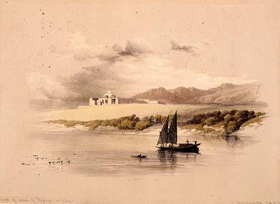 Templo de Amdda de Halsaya en Nubia, de "Egipto y Nubia", Vol.1 de David Roberts