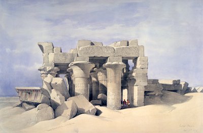 Templo de Sobek y Haroeris en Kom Ombo, siglo XIX de David Roberts
