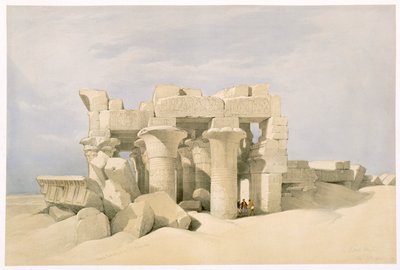 Templo de Sobek y Horus en Kom Ombo, Egipto, siglo XIX de David Roberts