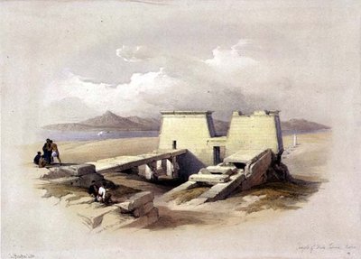 Templo de Wady Sabona, Nubia, de "Egipto y Nubia", Vol.1 de David Roberts