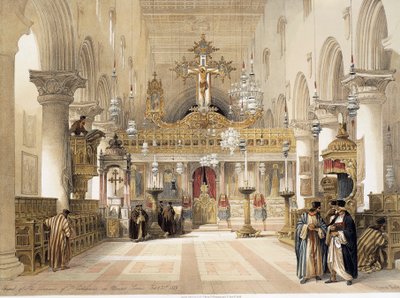 La Capilla de Santa Catalina en el Monasterio del Monte Sinaí de David Roberts