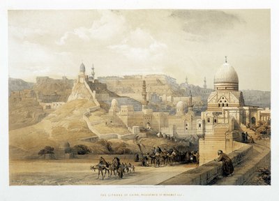 La Ciudadela de El Cairo, Palacio de Mehemet Ali en “La Tierra Santa”, Londres 1849 de David Roberts