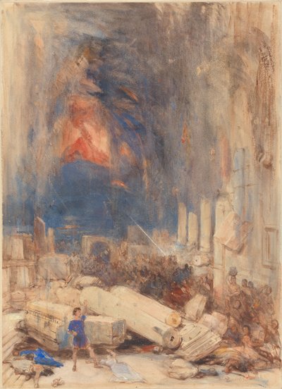 La destrucción de Pompeya de David Roberts