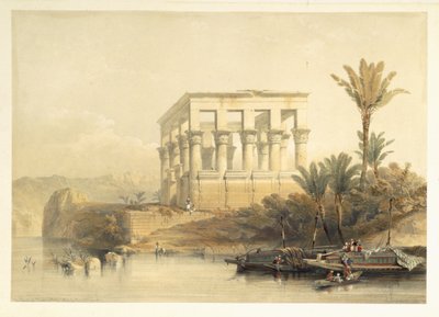 El Templo Hipetral en Philae, llamado la Cama del Faraón, lámina 65 del volumen II de 