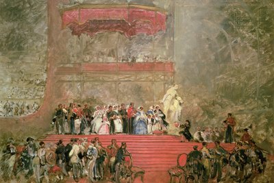 La apertura del Palacio de Cristal para la Gran Exposición de David Roberts