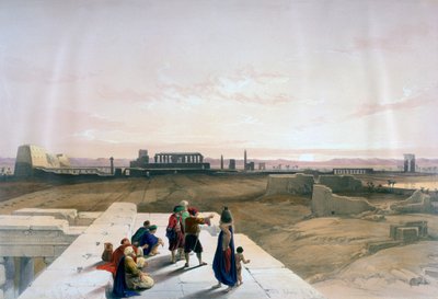 Las ruinas de Karnak desde el oeste, siglo XIX de David Roberts