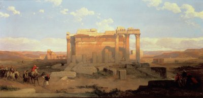 Las ruinas del templo menor en Baalbeck de David Roberts