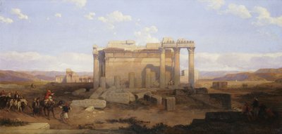 Las ruinas del templo menor en Baalbeck de David Roberts