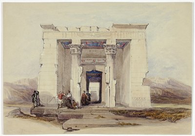 El Templo de Dendour, Nubia de David Roberts