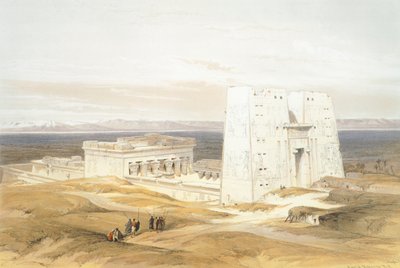 El Templo de Edfu, grabado de David Roberts