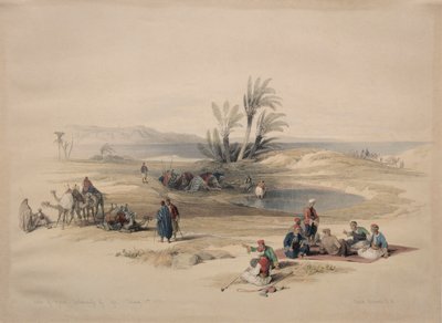 Pozos de Moisés, Desierto de Tyh de David Roberts