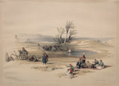 Pozos de Moisés, Desierto de Tyh, 1839 de David Roberts