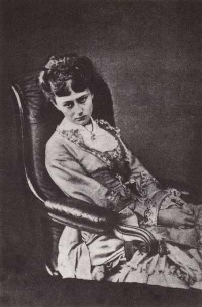 Fotografía de Alice Liddell (foto en blanco y negro) de David Scott Lieutenant-Colonel (after) Dodgson