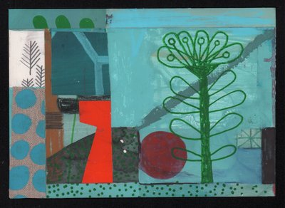 In Bloom In Bloom, 2023 (pintura y collage) de David Shillinglaw