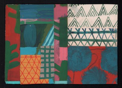 Mycelium, 2023 (pintura y collage) de David Shillinglaw