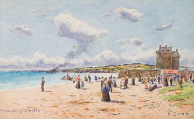 Castillo de Broughty (acuarela) de David Small