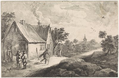 Aldea campesina con figuras de David Teniers (II)