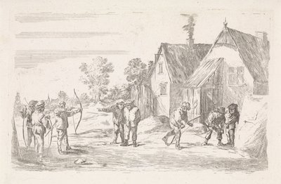 arqueros Escenas de género al aire libre (título de serie) de David Teniers (II)
